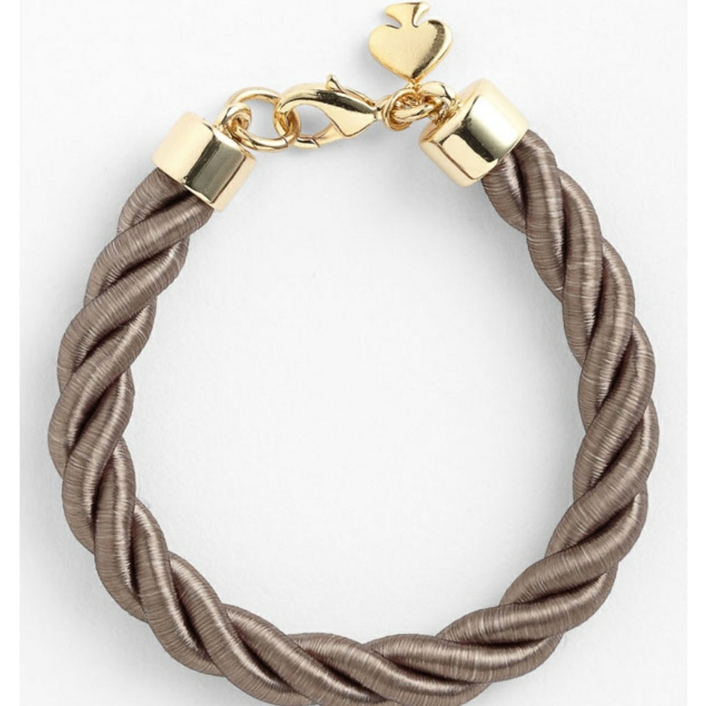 NWOT Kate Spade Taupe/Grey Rope Bracelet